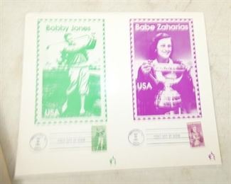 BOBBY JONES, OTHERS EARLY STAMPS