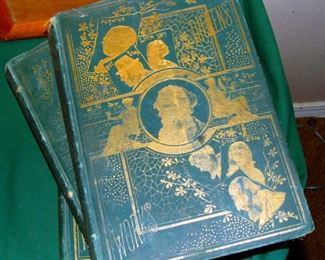 Antique, Books, Works of Charles Dickens, 1880's, Collier's, Illustrated, 3 Volumes