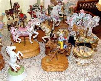 Vintage, Musical, Carousel Horse, Unicorn, Collection, Music Box