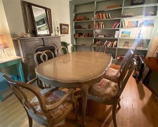 1960's table /6 chairs/3 leaves and pads. very good condition and chairs are solid as rock. 175 for all!