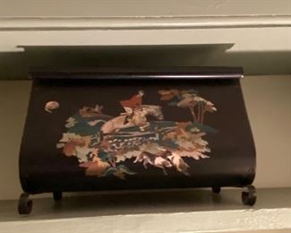 Vintage metal magazine holder $10