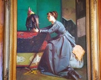 Oil on stretched canvas