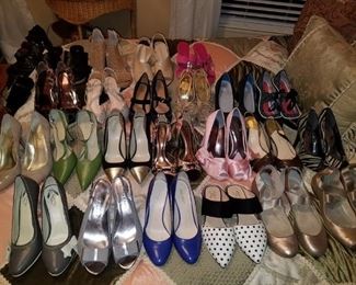 Shoes by Carlos Santa, Cole Haan, Nine West, Steve Madden, Paris Hilton,  and Birdies