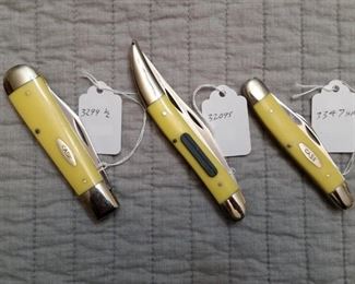 Case XX knives.  Most from 1970s and most are in mint condition.