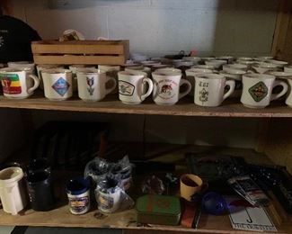 Collection of Boy Scout coffee mugs. National and Nashville Jamborees