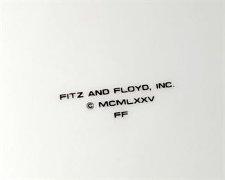 Vintage Fitz & Floyd MCMLXXV art deco style dishes
