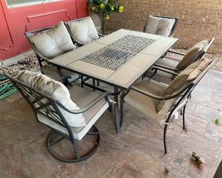 patio table and chairs