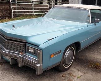 1975 Cadillac Eldorado Coupe Convertible, Automatic Transmission, Miles Showing On Odometer 48,576