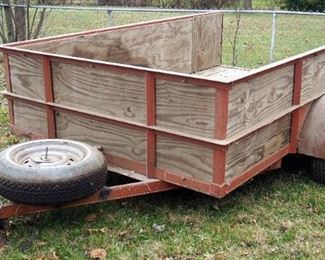 2004 Homemade Single Axel Dump Utility Trailer, 10' x 7'