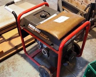 Porter Cable 5,250 Watt Gas Powered Generator, With Briggs And Stratton Motor, Model BS525