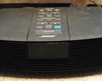 Bose Wave Radio, Bentley Head Phones, Battery Charger And AC Adaptor