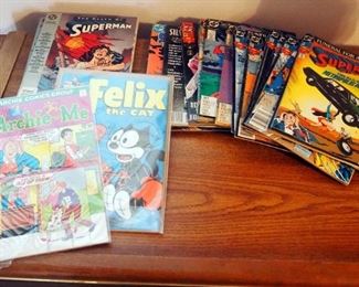 DC Superman Comics, Years Ranging From 88-93, Marvel X-Men, Felix The Cat, And Archie And Me, Total Qty 19