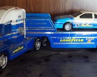 1992 SLM Ink, Battery Powered Good Year Semi Truck And Trailer, Good Year Race Car