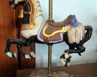 Precious Arts Limited Edition Ceramic Carousel Horse, 7" Tall, Westlend Carousel Horse 8" Tall And The American Carousel Limited 13" Tall