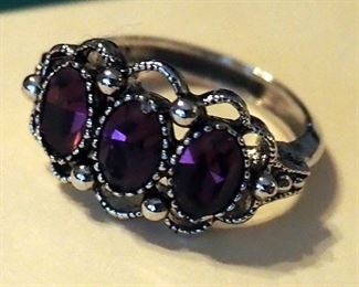 Avon Rings, Sterling Silver Rings And 18K Gold Over Sterling Silver Tennis Bracelet