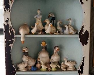 Ceramic Duck And Geese Figurines