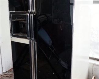 Kenmore 27 French Door Refrigerator Freezer With Water And Ice In Door, 68.75" x 36.75" x 32", Plugged In And Powered On