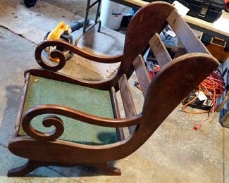 Solid Wood Slat Back Rocker, And Spring Rocker