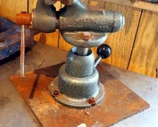 Wilton Baby Bullet Vise On Power Arm, 2" Wide