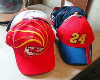 Kansas City Chiefs And Nascar Ball Caps, Most With Original Tags Qty 19