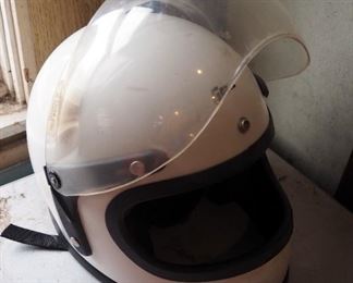 Vintage Grant Full Face Motorcycle Helmet With Visor