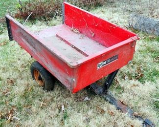 Agrifab Metal Single Axle Dump Cart, 10 Cu Ft