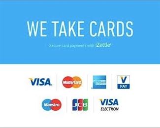 Now taking Credit and Debit Cards!