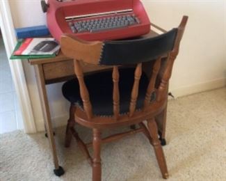Little desk, chair, typewriter 