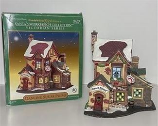 Santas Workbench Collection Dancing Sugar Plums Lighted Porcelain House