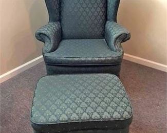 Wingback Chair Ottoman