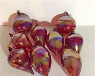 Hand Blown Glass Ornament Collection