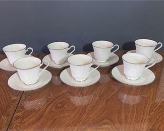 Noritake Ivory China Tea Cups and Saucers