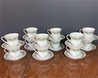 Noritake Tarantella Tea Cups and Saucers