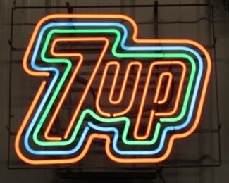 1960's Neon 7 up Sign