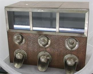 1940's - 1950's Copper & Metal Coffee Bean Dispenser