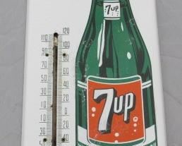 Porcelain 7 up Thermometer