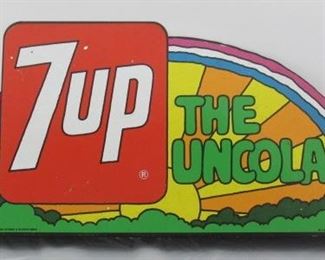 1971 Metal 7 up Flange Sign