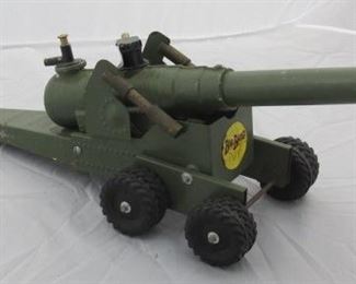 1950's Metal Big Bang Toy Cannon 