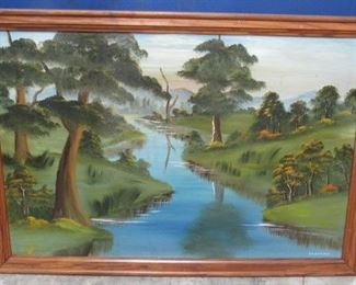 Joe Marshall (Trimble,TN) Oil Painting - Mountain Home, AR - 37" x 25"