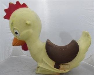 Cast Aluminum Carnival/Playground Chicken Ride