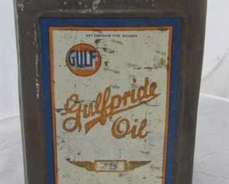 Gulfpride Oil Can - 5 Gallons