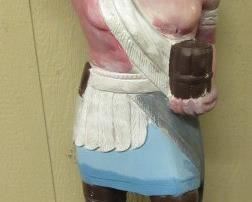 49" Tall Cast Aluminum Cigar Indian Statue