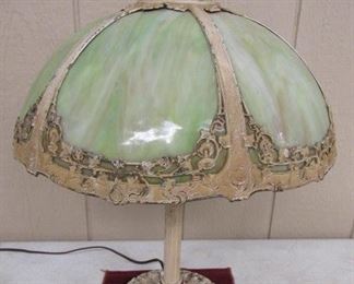 Rainaud Slag Glass Lamp