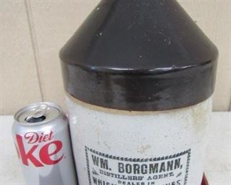 Louisville,KY Jug - WM. Borgmann Whiskies & Wines