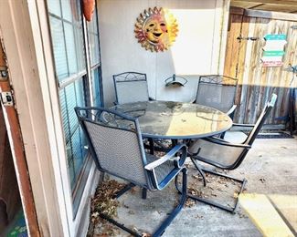 Another Glass Top Patio Set
