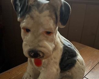 Vintage Chalk ware dog