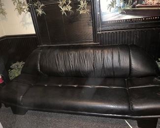 Mid Century Style Leather Sofa Excellent Lines