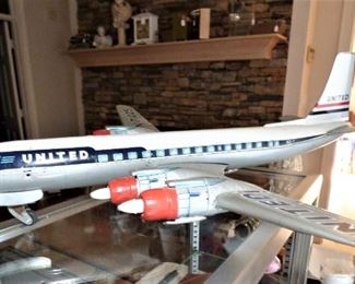 Large Friction Toy United Airlines airplane