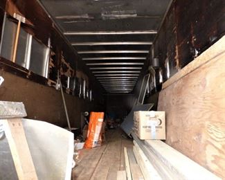 Interior of 45 ft. semi trailer.  Dry Inside, no leaks