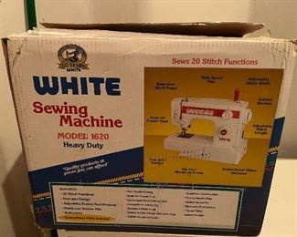 White sewing machine